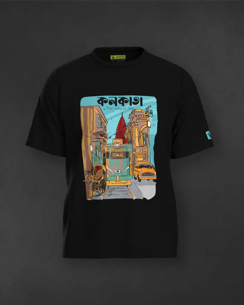 Kolkata City of Joy Bengali T-Shirt (BK)